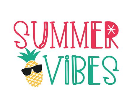 Summer Vibes Svg summer Vibes png eps svg Summer digital cut | Etsy