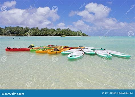 Kayaks at Muri Lagoon Rarotonga Cook Islands Stock Photo - Image of ...