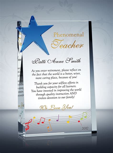 For that teacher who always hits a high note in the classroom, the Music Teacher Appreciation ...