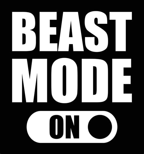 Beast mode on 13150384 Vector Art at Vecteezy