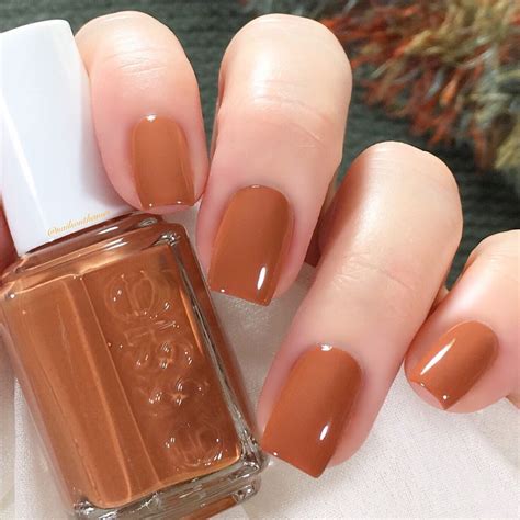 on the bright cider @essie Caramel coloured cream that just screams autumn 🍂 or maybe it screams ...