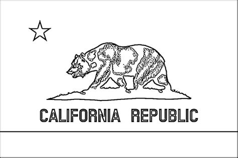 California Flag Coloring Page | Purple Kitty