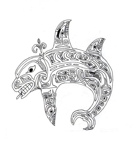 Native American Whale Lineart by Titanium-Alex on DeviantArt