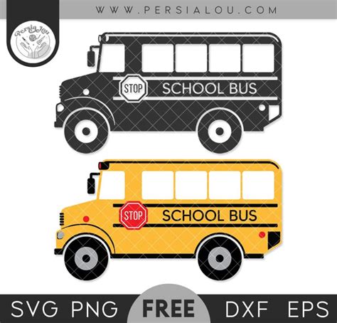 Free School Bus SVG Cut File