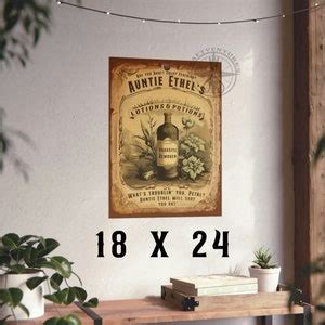 Baldur's Gate 3 Poster Auntie Ethel Potions BG3 Matte Baldurs Gate 3 Print Video Game Gift Funny ...