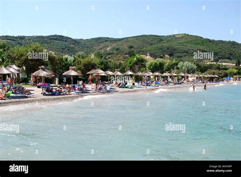 Moraitika Beach, Moraitika, Corfu, Ionian Islands, Greece Stock Photo - Alamy