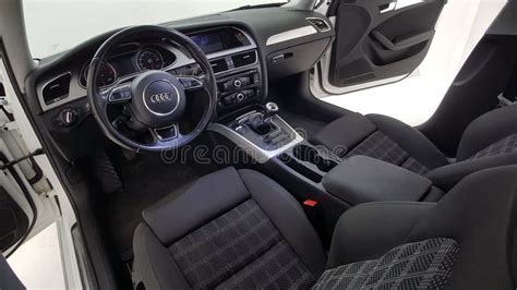 Audi A4 Avant 2013 Exterior Interior Editorial Photo - Image of info ...