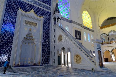 Interior of the Camlica Mosque Camlica Mosque. Camlica Mosque. The largest mosque in Asia is ...