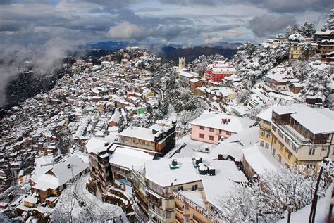Picturesque, snowy Shimla, India!