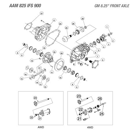 GM 8.25" IFS Front Axle - Differential Parts Catalog - West Coast ...