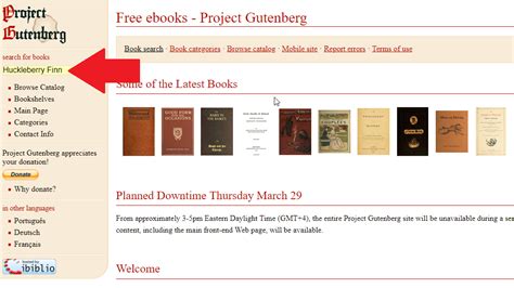 How to Get Free Ebooks Through Project Gutenberg