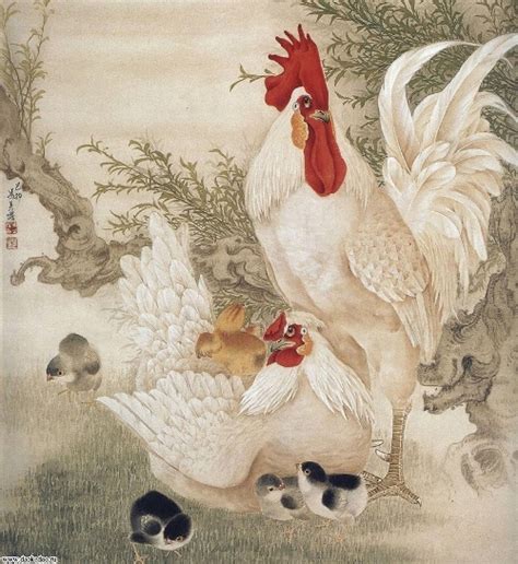 The image of the Rooster is surrounded by a number of different ...