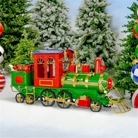 Medium Metal Christmas Train Commercial Decoration - Etsy