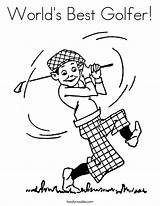 Golf Coloring Pages Free sketch template