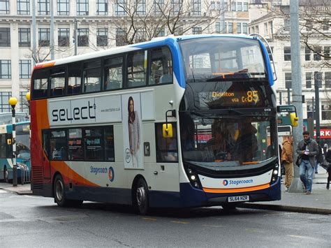 SL64HZR 10408 Stagecoach Manchester Enviro 400 MMC | Stagecoach, Double decker bus, Buses and trains