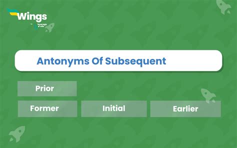 9+ Antonyms of Subsequent with Examples and Usage - Leverage Edu