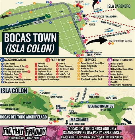 Bocas del Toro Map - The Bocas Breeze Newspaper