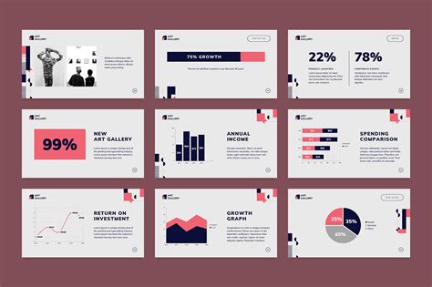 Art Gallery PowerPoint Presentation Template :: Behance