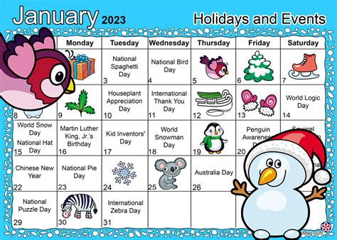 January Preschool Themes. TeachersMag.com