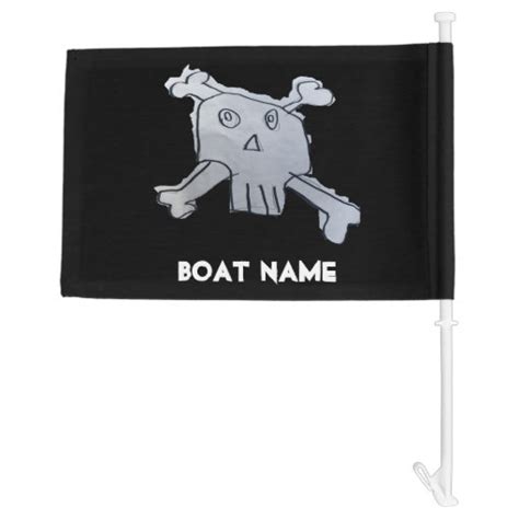 Custom Pirate Boat Flag | Zazzle