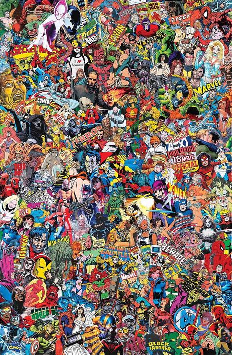 MARVEL COMICS GARCIN COLLAGE VAR, marvel collage HD phone wallpaper ...