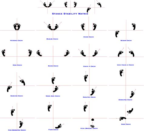 Karate Stances Chart