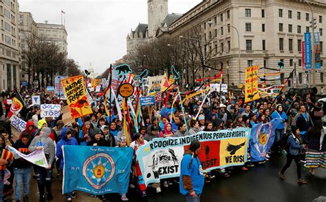 Native Americans march to the White House in spiritual battle against pipeline | National ...