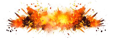 Premium AI Image | Explosion border isolated on transparent background