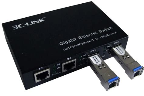 4 Port Gigabit Ethernet Switch 10/100/1000bbase-t To 1000base-x Fiber Media Converter - Buy 4 ...