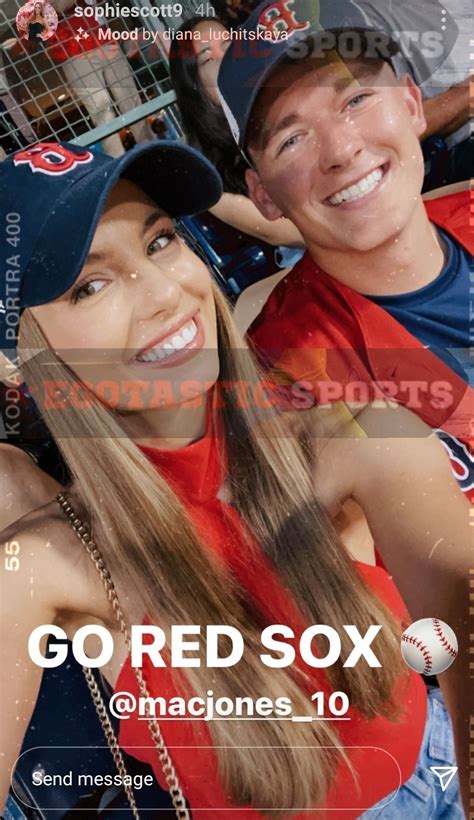 Mac Jones And His Girlfriend Sophie Scott Took In The Red Sox Yankees ...