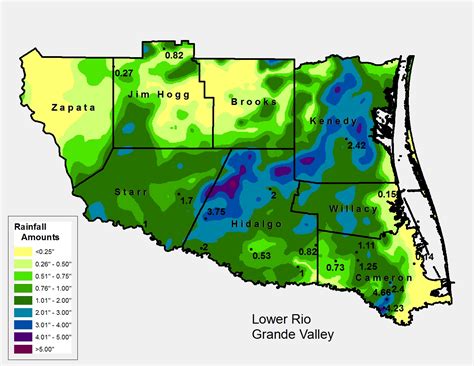 Early November Deluge Dumps 2 to 4 inches or More in Bands Across the Rio Grande Valley