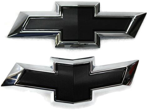 2016-2018 Chevy Malibu Front & Rear Black Bowtie Emblem 84337320