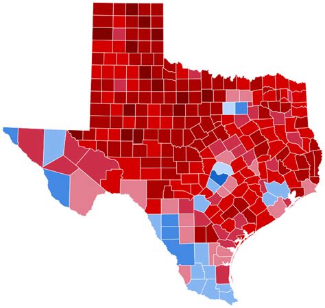 Texas 2020 Election Results Map