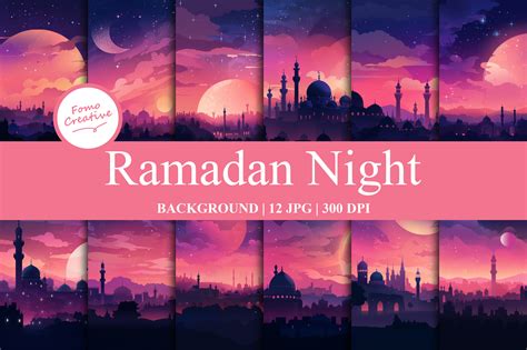 Ramadan Night Backgrounds Graphic by Fomo Creative · Creative Fabrica