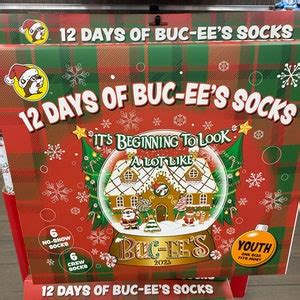 Buc-ees 12 Days of Christmas Socks - Etsy