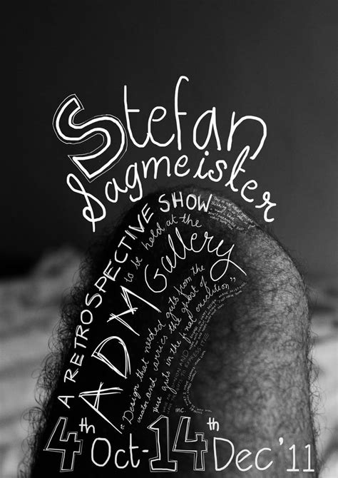 Stefan Sagmeister Poster Design