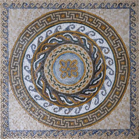 Greco-Roman Floral Mosaic - Dela V | Geometric | Mozaico | Mosaic ...