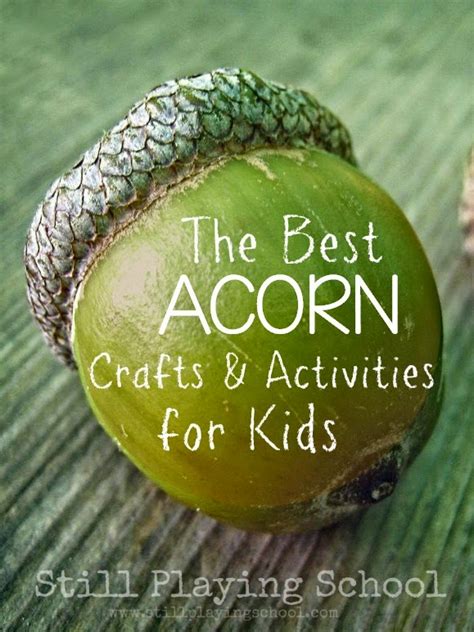 The Best Acorn Crafts and Activities for Kids | Still Playing School