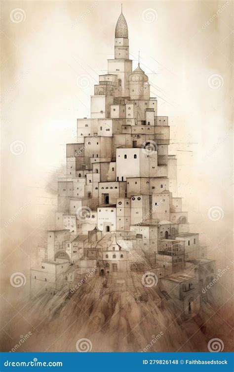 Tower Of Babel. Ancient City Babylon Of Mesopotamia And Iraq. Biblical ...