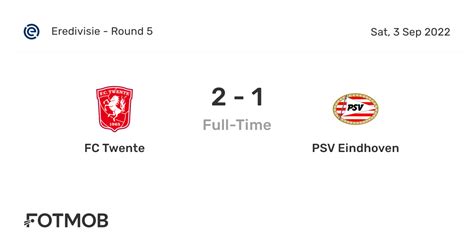 FC Twente vs PSV Eindhoven - live score, predicted lineups and H2H stats.