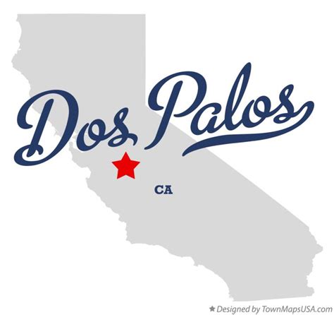 Map of Dos Palos, CA, California