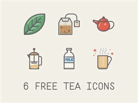 Tea Time Icons | Time icon, Tea logo, Coffee icon