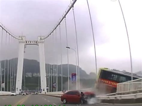 Video from China shows bus plunging off bridge into river after ...