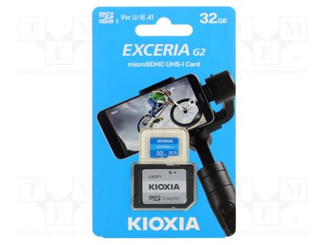 LMEX2L032GG2 KIOXIA - Memory card | microSDHC; R: 100MB/s; Class 10; 32GB; -25÷85°C | TME ...