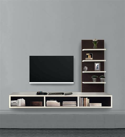 Buy Thomas Wall Mounted Tv Unit in Wenge Finish by Forzza Online - TV Shelves - Cabinetry ...