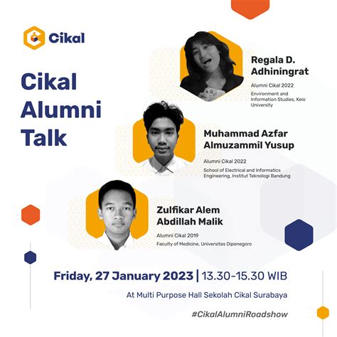 Cikal Alumni Talk Sekolah Cikal Surabaya (For Cikal Students Only)