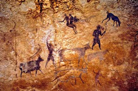 Estimated 15,000 Pre-historic rock art paintings from Tassili, Sahara ...