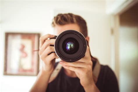 Free picture: lens, photographer, snapshot, man, portrait, photo camera