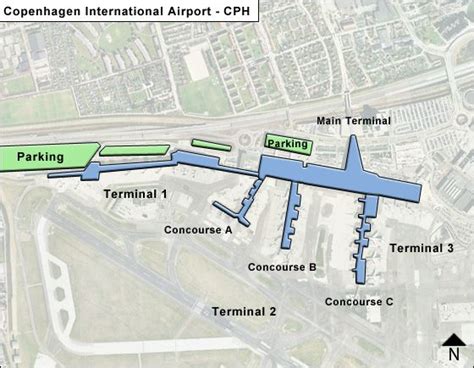 Copenhagen Airport CPH Main Terminal Map