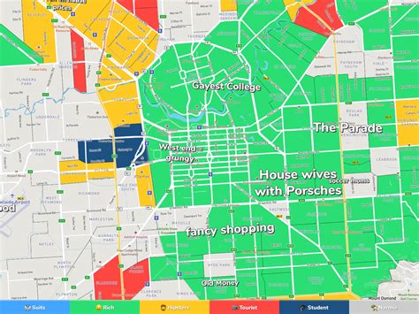 Adelaide Neighborhood Map